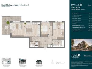 Prodej bytu 3+kk, Praha - Dolní Chabry, U váhy, 86 m2