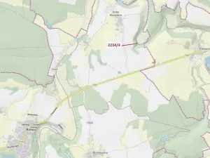 Dražba pozemku, Římov, 1687 m2