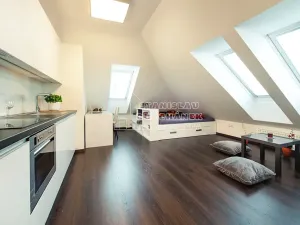 Pronájem bytu 1+kk, Praha - Kobylisy, Střelničná, 43 m2