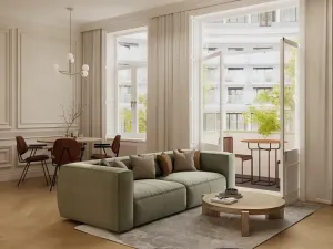 Prodej bytu 2+kk, Praha - Karlín, Křižíkova, 49 m2