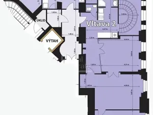 Pronájem kanceláře, Praha - Smíchov, Kořenského, 221 m2