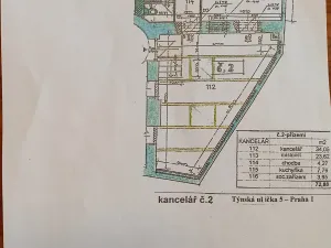 Pronájem kanceláře, Praha - Staré Město, Týnská ulička, 73 m2