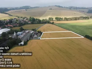Prodej pole, Miličín, 8580 m2