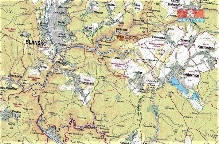 Prodej trvalého travního porostu, Blansko, 3308 m2