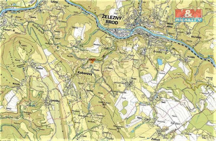 Prodej trvalého travního porostu, Koberovy, 2213 m2