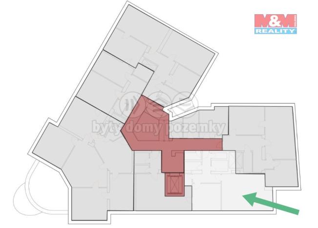 Pronájem kanceláře, Třinec - Staré Město, 1. máje, 62 m2