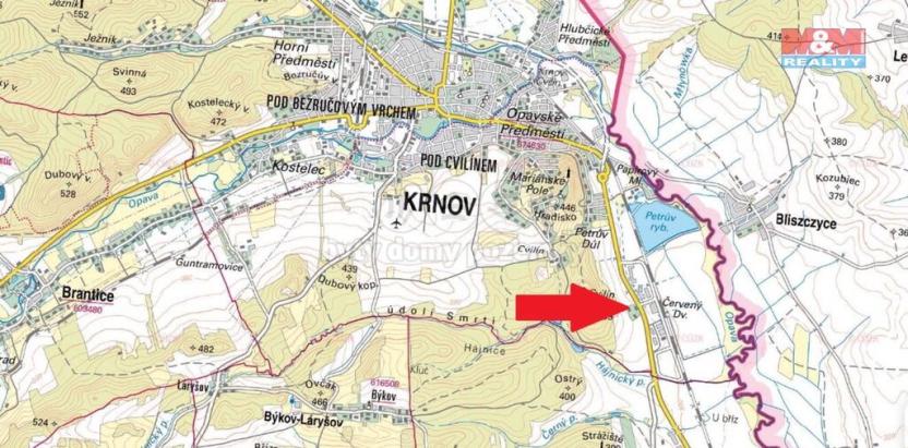 Prodej pozemku pro bydlení, Krnov, 308 m2