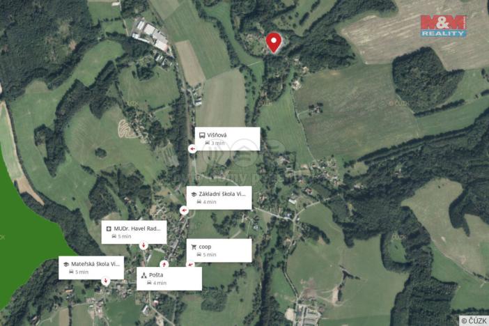 Prodej pozemku pro bydlení, Višňová, 4501 m2