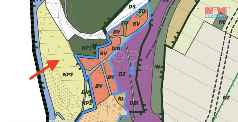 Prodej zahrady, Mladotice, 2587 m2