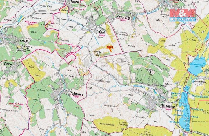 Prodej zemědělské půdy, Čejč, 5686 m2