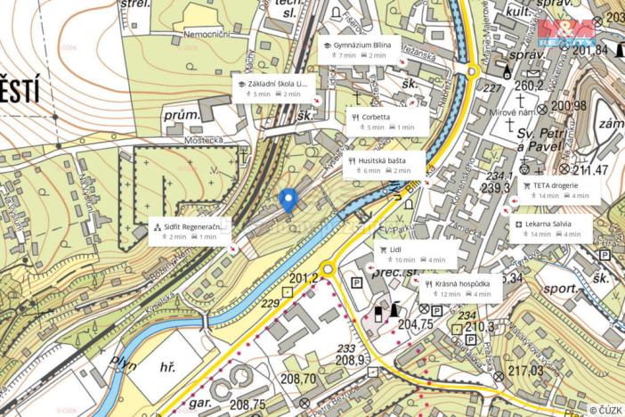 Prodej pozemku pro bydlení, Bílina, 1155 m2