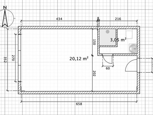 Pronájem bytu 1+kk, Ostrava, Plzeňská, 22 m2
