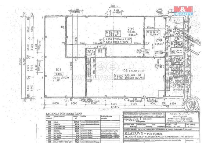 Pronájem skladu, Klatovy - Klatovy II, Průmyslová, 285 m2