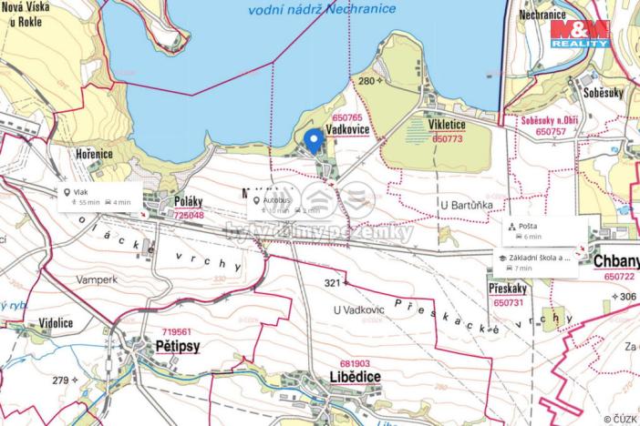 Prodej pozemku pro bydlení, Chbany - Vadkovice, 589 m2