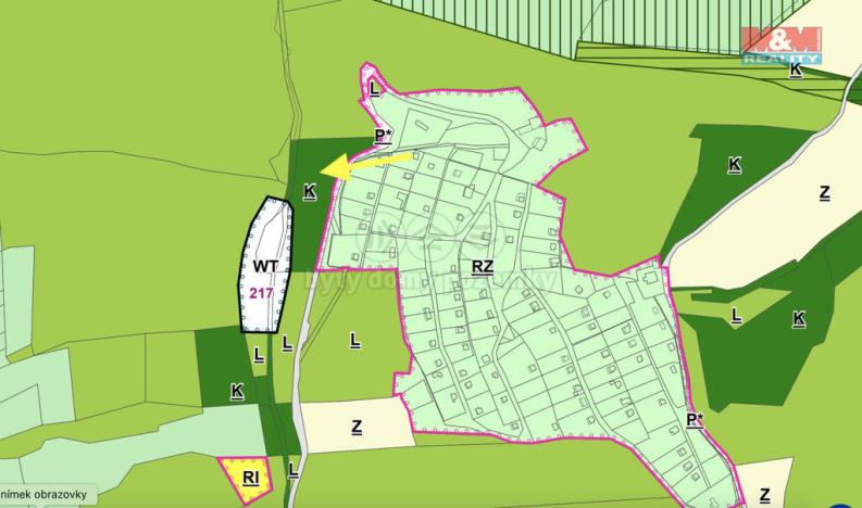 Prodej zahrady, Vsetín, 453 m2