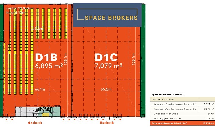 Pronájem skladu, Divišov, 13776 m2