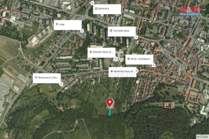 Prodej zahrady, Boskovice, Žerotínova, 1911 m2