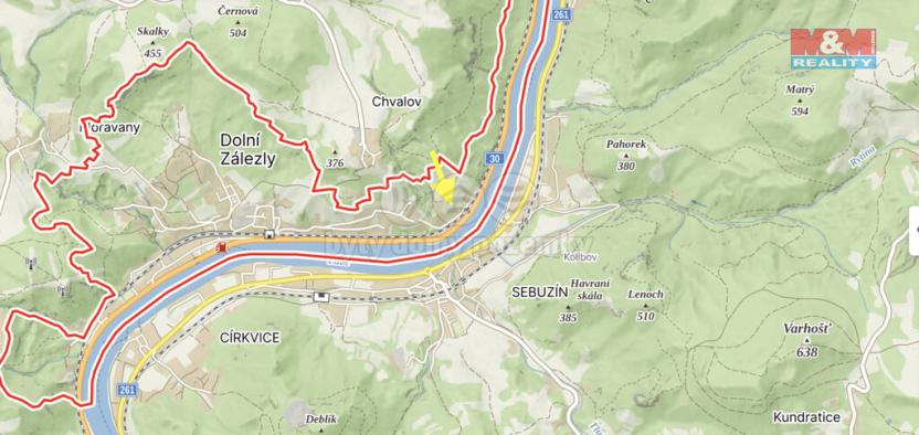 Prodej zahrady, Dolní Zálezly, 429 m2