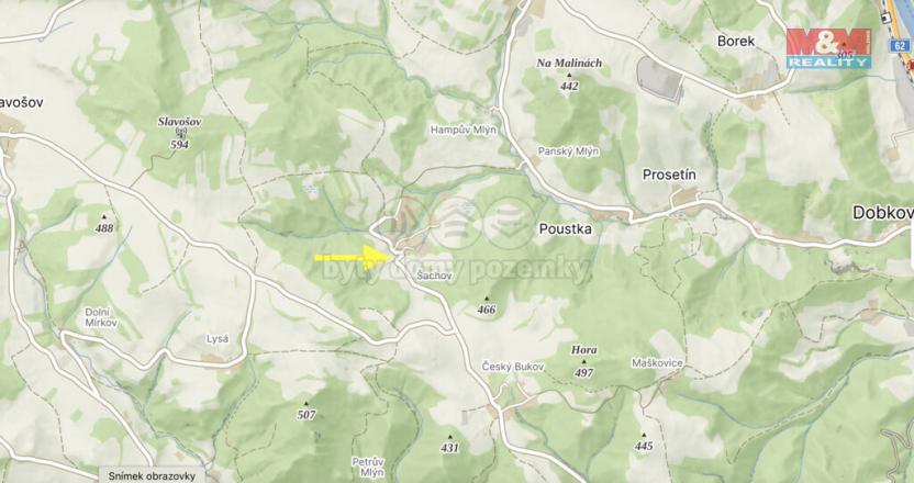 Prodej louky, Povrly, 1726 m2