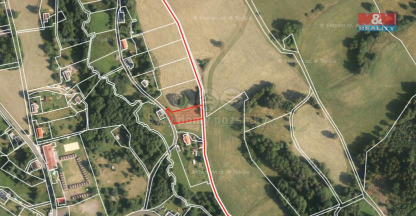 Prodej trvalého travního porostu, Chřibská - Krásné Pole, 1301 m2