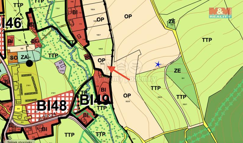 Prodej trvalého travního porostu, Chřibská - Krásné Pole, 1301 m2