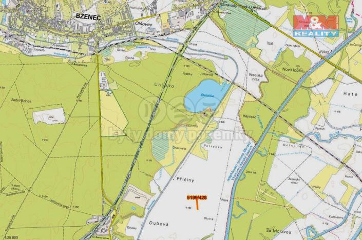 Prodej pole, Bzenec, 418 m2