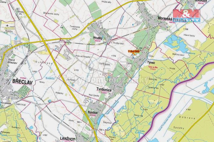 Prodej pole, Týnec, 226 m2