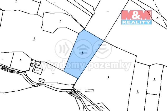 Prodej lesa, Bílina, 7458 m2