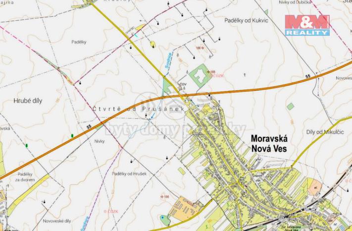 Prodej zemědělské půdy, Moravská Nová Ves, 36 m2