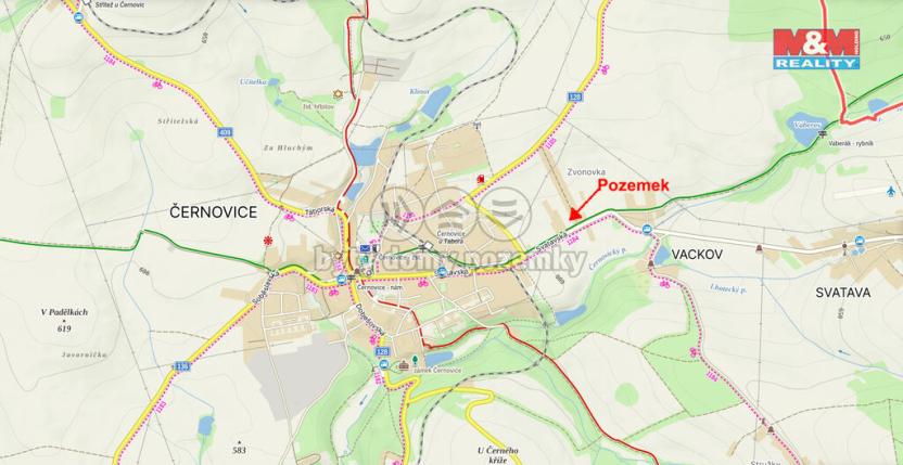 Prodej pozemku pro bydlení, Černovice, 3427 m2