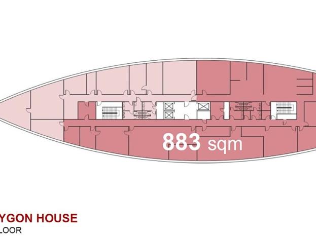 Pronájem kanceláře, Praha - Nusle, Doudlebská, 880 m2