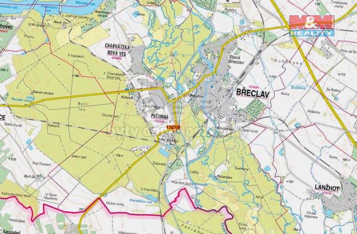 Prodej zemědělské půdy, Břeclav - Poštorná, 643 m2