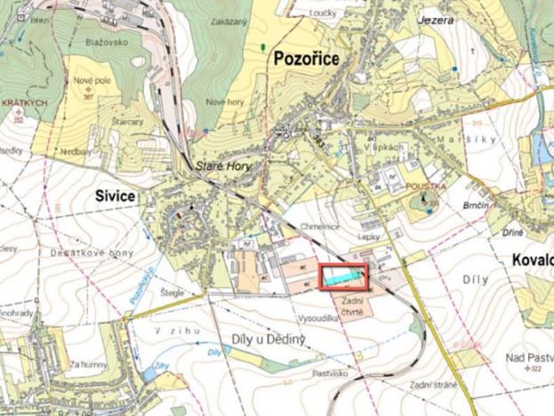 Prodej pozemku pro komerční výstavbu, Pozořice, 7086 m2