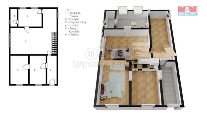 Prodej rodinného domu, Mikulovice, Sokolská, 270 m2