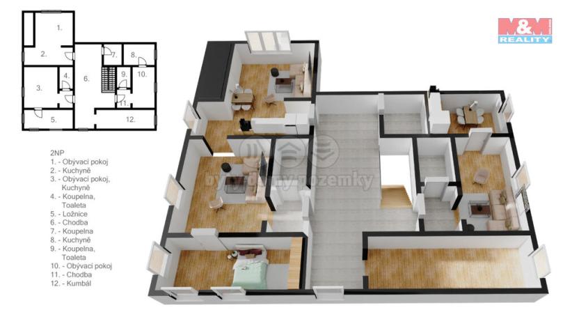 Prodej rodinného domu, Mikulovice, Sokolská, 270 m2