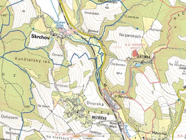 Prodej trvalého travního porostu, Letovice, 9924 m2