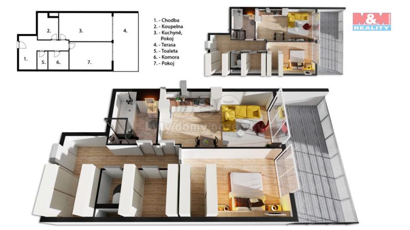 Prodej bytu 2+kk, Plzeň - Severní Předměstí, 62 m2