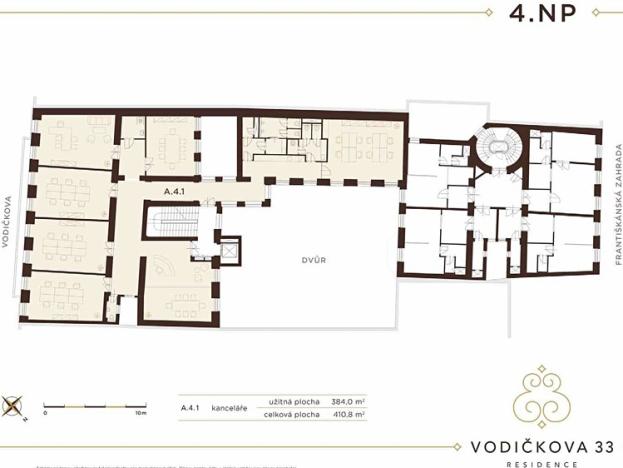 Pronájem kanceláře, Praha - Nové Město, Vodičkova, 371 m2