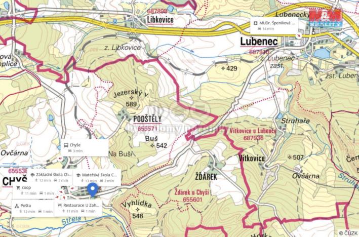 Prodej pozemku pro bydlení, Chyše, 1041 m2