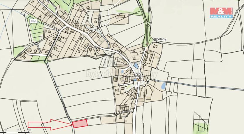 Prodej pozemku pro bydlení, Kbelany, 1626 m2