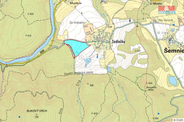 Prodej pole, Šemnice - Sedlečko, 81164 m2