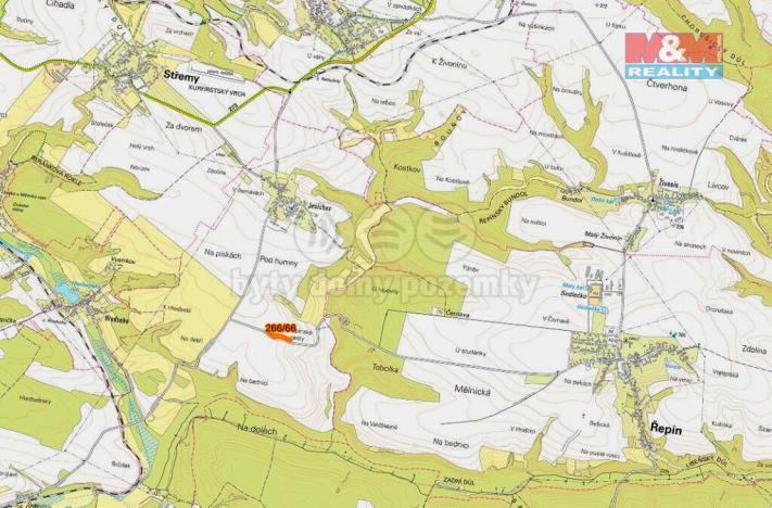 Prodej zemědělské půdy, Střemy, 12401 m2