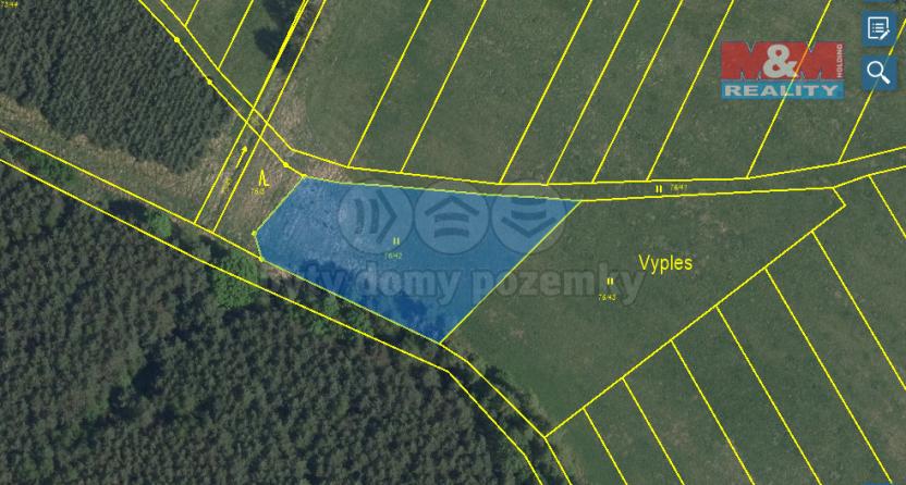 Prodej louky, Kladruby nad Labem - Kolesa, 2187 m2