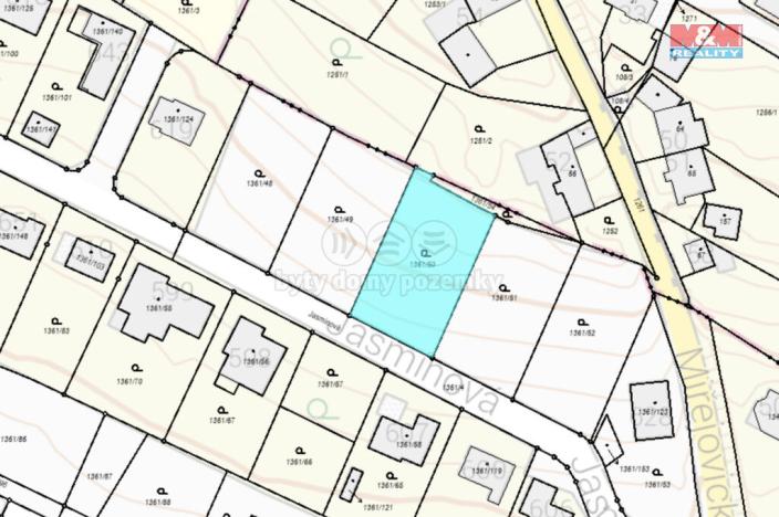 Prodej pozemku pro bydlení, Litoměřice, Jasmínová, 1038 m2