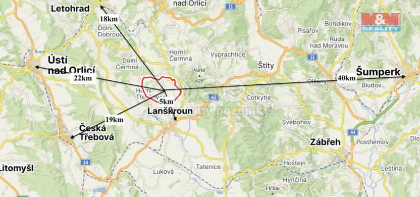 Prodej pozemku pro bydlení, Horní Třešňovec, 1354 m2