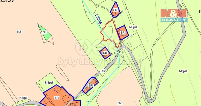 Prodej zahrady, Bernartice, 1039 m2