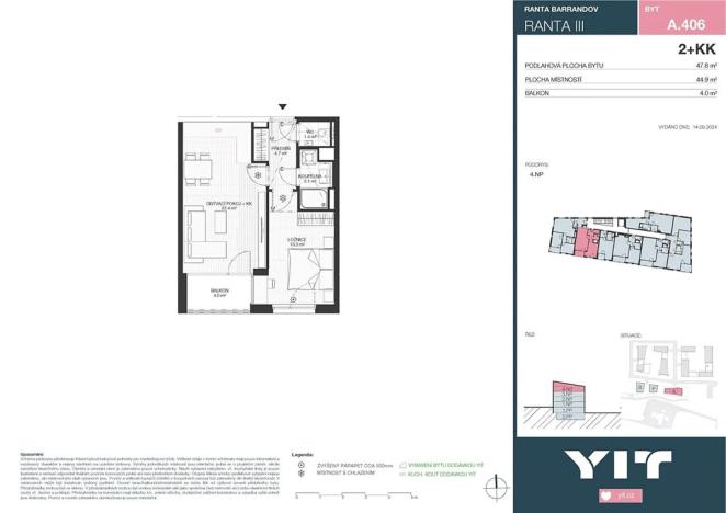 Prodej bytu 2+kk, Praha - Hlubočepy, Wassermannova, 48 m2