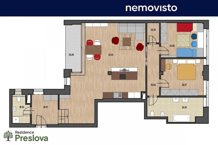 Prodej bytu 3+kk, Ostrava, Preslova, 123 m2