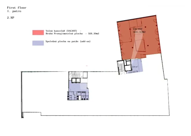 Pronájem kanceláře, Praha - Smíchov, Moulíkova, 323 m2