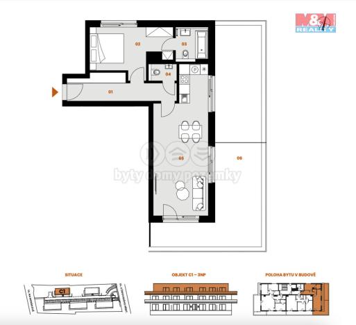 Prodej bytu 2+kk, Beroun - Beroun-Město, 60 m2